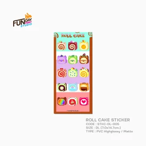 สติกเกอร์การ์ตูนลาย ROLL CAKE